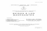 REPUBLICA ORIENTAL DEL URUGUAY · servicio de oceanografia, hidrografia y meteorologia de la armada avisos a los ... fondeo de equipo oceanografico rio uruguay *83/2003 revision al