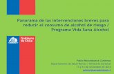Panorama de las intervenciones breves para reducir el ......Consumo de alcohol en Chile • El valor es correcto. Estimación a fines de 2012 por MINSAL: información disponible de