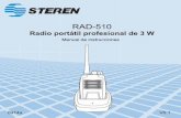 RAD-510 · El comunicador probablemente interfiera con radios o televisores, aún cuando esté operando apropiadamente. 5 Radio-intercomunicador (Walkie-talkie) semiprofesionales