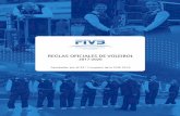 REGLAS OFICIALES DE VOLEIBOL · REGLAS OFICIALES DE VOLEIBOL 2017-2020 REGLAS OFICIALES DE VOLEIBOL 2017-2020 1 Aprobadas por el 35* Congreso de la FIVB 2016 A ser implementadas en