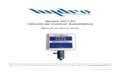 Series OV-110 Válvula de Control Automática OV-110... · 2020-01-31 · Control de Señal: En este caso, La señal de 4-20mA (or 0-10V) del medidor de flujo de agua (medir el flujo
