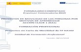 Presentación de PowerPointsepie.es/doc/convocatoria/2019/FP/formulario_comentado... · 2018-12-31 · FORMULARIO DE SOLICITUD KA102 Está destinado a la mayoría de las instituciones