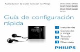 Reproductor de audio GoGear de Philips SA1922 SA1924 ... · 33 Reproducción de una emisora de radio presintonizada 34 Grabación de la radio FM mientras se reproduce la radio 34
