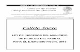 1186 HIDALGO DEL PARRAL LI 2016 - ChihuahuaMunicipio de Hidalgo del Parral sea parte, así como en los acuerdos del H. Ayuntamiento, reglamentos, circulares y disposiciones administrativas