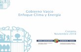 Gobierno Vasco Enfoque Clima y Energía 2018... · 2018-12-13 · Gobierno Vasco Enfoque Clima y Energía Conama Noviembre 2018 . Euskadi 2020 . Desarrollo Humano Sostenible . Giza