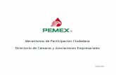 Presentación de PowerPoint - Pemex · COMISIÓN DE COORDINACIÓN SECTORIAL DE LA MACROFUNCIÓN DE OBRA PUBLICA Cámara CMIC Cámara Mexicana de la Industria de la Construcción CNEC