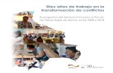 Diez años de trabajo en la transformación de conflictos · 2019-09-11 · A manera de conclusiones ... PCA Peace and Conflict Assessment (Diagnóstico de Paz y Conflictos) PADEP