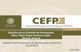 cefp / 019 / 2014 Reunión con la Comisión de Presupuesto Mtro. … · 2014-10-23 · Incremento del PPEF 2015 vs PEF 2014 Gasto Programable y Gasto No Programable En comparación