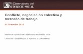 Conflicto, negociación colectiva y mercado de trabajoobderechosocial.org.ar/docs/trimestral_III_2016.pdf · Conflicto, negociación colectiva y mercado de trabajo ... y los reclamos