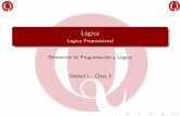 LógicaProposicional ElementosdeProgramaciónyLógica Unidad1 …elementosdeprogramacionylogica.web.unq.edu.ar/wp-content/uploads/sites/... · Introducción a la lógica proposicional.