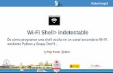 Wi-Fi Shell> indetectable · Hacker ético, experto en ingeniería de sistemas y redes, con amplia experiencia en infraestructuras de red de todos los tamaños. Durante su trayectoria