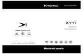 Manual de usuario - Kyoto · El sistema puede indicar la Pantalla de bloqueo: Presione brevemente el botón de encendido para bloquear o desbloquear la pantalla. Observación:1. Cuando