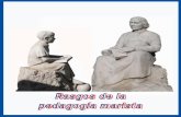 Rasgos de la pedagogía marista · 2015-06-08 · serción en los valores de la sociedad y en el paradigma histórico que nos toca vivir. Esbozamos a continuación algunos de los