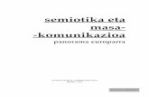 semiotika eta masa- -komunikazioa - EIBZeibz.educacion.navarra.es/.../Semiotika.pdf · 2013-10-21 · Semiotika aplikatua da esku arteko hau, semiotika posibleetariko bat besterik