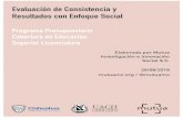 Evaluación de Consistencia y Resultados con …transparencia.uach.mx/informacion_publica_de_oficio/...Evaluación de Consistencia y Resultados con Enfoque Social Programa Presupuestario