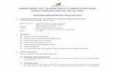 MINISTERIO DE TRANSPORTE Y OBRAS PÚBLICAS DIRECCIÓN ... · Bienvenida y Presentación del Evento Himno Nacional del Ecuador Rendición de Cuentas 2015 Himno de la Provincial de