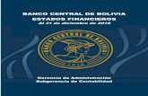BANCO CENTRAL DE BOLIVIA ESTADOS …...Reglamento Específico, emite los siguientes estados financieros básicos: Balance General, Estado de Resultados, Estado de Flujos de Efectivo,