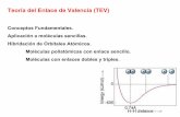 Conceptos Fundamentales. Aplicación a moléculas sencillas ... · Teoría del Enlace de Valencia (TEV) Conceptos Fundamentales. Aplicación a moléculas sencillas. Hibridación de