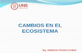 CAMBIOS EN EL ECOSISTEMA - Universidad Nacional del Santabiblioteca.uns.edu.pe/saladocentes/archivoz/curzoz/ecologia_2015u2_1.pdf · del ecosistema de la corriente de Humboldt, frente