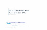 Horizon DataSys RollBack Rx Cliente PC - cosoft.com.mx Rx Profesional - Manual de Usuario.pdf · Horizon Datasys se comprometió a la protección de los derechos de propiedad intelectual