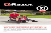 RAZOR ELECTRICOS ES 2018...Razor ha sido marca líder indiscutible del mercado en la categoría de vehículos y deportes. Desde el lanzamiento del primer scooter en el año 2000, con