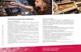 ESCUELA DE COMUNICACIÓN - Duoc UC · certificado en tecnicas de mezcla. producciÓn midi y arreglos musicales taller de postproducciÓn. certificado en postproducciÓn de sonido