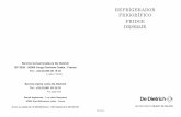 REFRIGERADOR FRIGORÍFICO FRIDGE · 2015-03-20 · REFRIGERADOR FRIGORÍFICO FRIDGE DRS635JE 2223 395-22 LES NOUVEAUX OBJECT DE VALEUR Service Consommateurs De Dietrich BP 9526 -