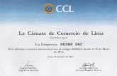 CCL La Cámara de Comercio de Lima Certifica que: La ...asesoriaennegocios.com/assets/docs/ccl.pdf · La Cámara de Comercio de Lima Certifica que: La Empresa: NESMP SAC Está afiliada