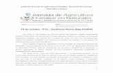 Informe Jornada de Agricultura Familiar- Facultad de ...(UNLP-CONICET) en la Facultad de Ciencias Naturales y Museo en relación con la Ley de Agricultura Familiar. La finalidad de