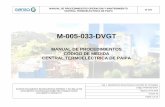 M-005-033-DVGT - GENSA...medidores de energía. El procedimiento de calibración para los medidores de energía se realizará de acuerdo con lo establecido en la Norma Técnica Colombiana