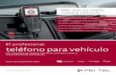teléfono para vehículo - PTCarPhone · Líder para la eliminación del ruido y en la calidad de la señal Innovadores avances a favor de la acústica del vehículo . Combinar el