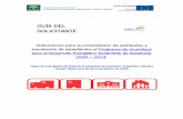 GUÍA DEL SOLICITANTE “SINERGIA” - Agencia Andaluza de ... · Importante: Las 5 líneas de proyectos se subdividen en categorías y subcategorías, descritas en Anexo I de la