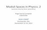 Moduli Spaces in Physics: 2Moduli Spaces in Physics: 2 (Lectures notes by Oscar Laoiza-Brito) Hugo García Compeán CINVESTAV SIGA-CIMAT Guanajuato, Gto Noviembre 12-14, 2012