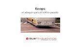 pavimento-autoblocante-keops [Modo de compatibilidad] · Keops: el pavimento autoblocante • El diseño de la pieza más el relleno de las juntas con arena o con nuestro mortero