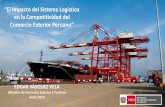 Comercio Exterior Peruano”plataformas logísticas a nivel nacional. INFRAESTRUCTURA No obstante, existen factores que restan competitividad al sector … 49,8 38,4 32,8 25,8 21,2