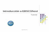 Introducción a EBSCOhost...Bienvendo al resumen del interfaz de EBSCOhost. En este tutorial, vamos a ver la interfaz de búsqueda de EBSCOhost y tambien las características incluyendo: