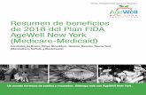 Resumen de beneficios de 2018 del Plan FIDA AgeWell New York … · H6308_FIDASB16700S Approved 09082017. Resumen de beneficios de 2018 del Plan FIDA AgeWell New York (Medicare-Medicaid)