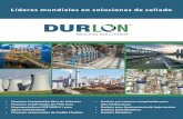 Líderes mundiales en soluciones de sellado · La marca Durlon representa el liderazgo mundial en soluciones de sellado con confiabilidad comprobada, procesos innovadores e integridad