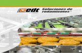 Soluciones de rodamientos · Expertos en soluciones de rodamientos EDT 1 EDT se especializa en la fabricación de rodamientos para sus aplicaciones industriales, pero sin seguir un