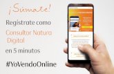 Venta - Natura · 2019-08-23 · Movistar 11 LLEGÓ LA VENTA ONLINE EL Obtén ganancias adicionales a tu negocio presencial vendiendo a todo el Perú iSin límites! REGISTRATE ¿Problemas