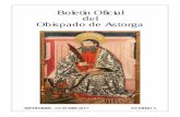 Boletín Oficial del Obispado de Astorga · • Discurso del Papa Francisco en el Gran Encuentro por la Reconciliación Nacional (Villavicencio, 08/09/2017) ... trabajemos como si