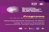 Programa · 2019-10-22 · La construcción de la identidad docente: Análisis sociológico de la práctica pedagógica Fernando Martínez Vázquez, Iriana González Mercado y Enrique