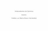 Antecedentes de Química Autora: Violeta Luz María Bravo …profesores.dcb.unam.mx/users/violetabh/Notas/Antecedente... · 2017-08-03 · compartidos se indica con líneas o como