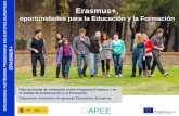 Presentación de PowerPoint · formación ERASMUS+ Durante el proceso de negociación de Erasmus +, se acuerda: • Vincular el programa a los objetivos de la política de la UE •
