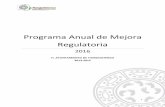 Programa Anual de Mejora Regulatoria · Estados Unidos Mexicanos, la Constitución Política del Estado Libre y Soberano de México, la Ley Orgánica Municipal del Estado de México