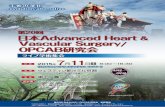 第20回 日本Advanced Heart Vascular Surgery …第20回 日本Advanced Heart & Vascular Surgery / OPCAB研究会を担当させていただくことになり非常に光栄に感じるとともに責任の重さを痛感しております。ファカルティ、会員の皆様のご協力を仰いで是非有意義な討論で盛会となることを願っ