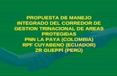 PROPUESTA DE MANEJO INTEGRADO DEL CORREDOR DE …oas.org/dsd/AAPAD2/Workshops/Amazonas/carlosanez.pdf · 2010-05-15 · 1. Parques Nacionales 2. Santuarios Nacionales 3. Santuarios