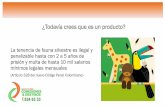 ¿Todavía crees que es un producto?conexionesydestinos.co/.../03/Cartilla_Prev_Trafico_Vida_Silvestre.pdf · para Colombia su diversidad ha sido blanco del tráfico ilegal de fauna
