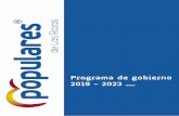 Programa de gobierno 2019 - 2023 - Partido Popular de la …blogs.ppmadrid.es/lasrozas/files/2019/05/Programa... · 2019-05-08 · vial de conexión de la calle Valle del Roncal y