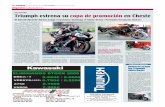 VELOCIDAD Triumph estrena su copa de promoción en Cheste · 2010-04-03 · rente de competir con las es-trellas del Campeonato del Mundo de Superbike. Junto a la élite de las SBK